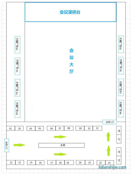 2019第二屆鋰電行業(yè)技術(shù)創(chuàng)新與應(yīng)用發(fā)展高峰論壇會議現(xiàn)場平面圖