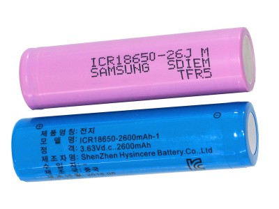 海芯電池Hysincere KC 18650 3.7V 2600-3500mAh 鋰電池
