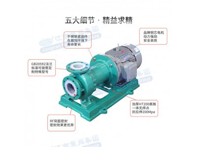 CQB重型襯氟磁力驅(qū)動泵圖2